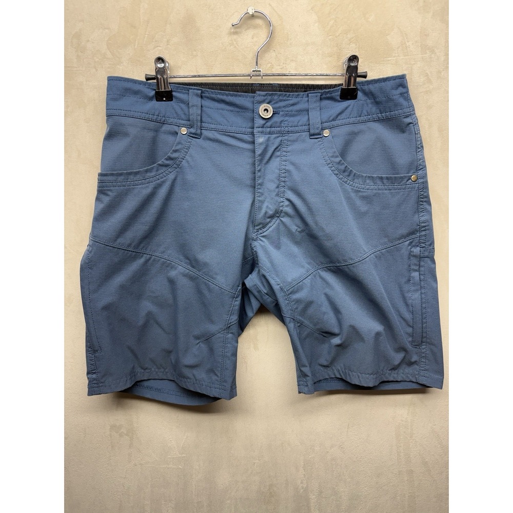 Kuhl Shorts Mens 32 Silencr Kargo Blue Ripstop Stretch Cargo 11" Inseam Gorpcore